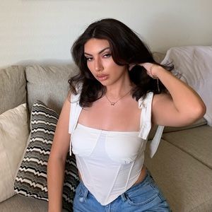 Corset Tie Sleeve Top